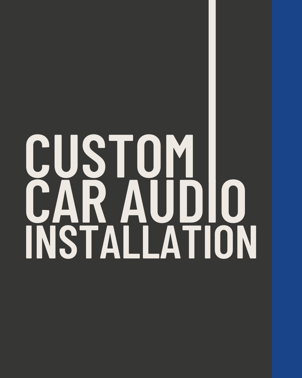 Custom Car Audio Installation